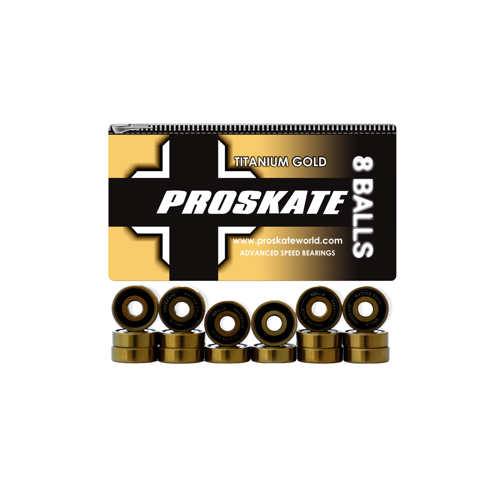 PROSKATE ABEC 9 TITANIUM GOLD BEARING