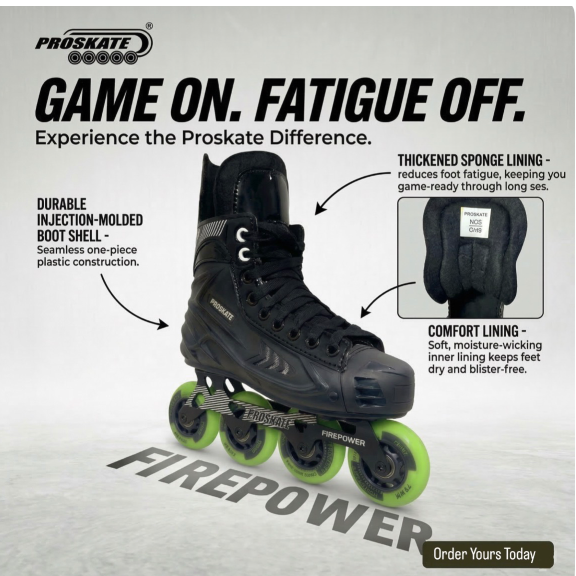 PROSKATE FIREPOWER HOCKEY SKATE