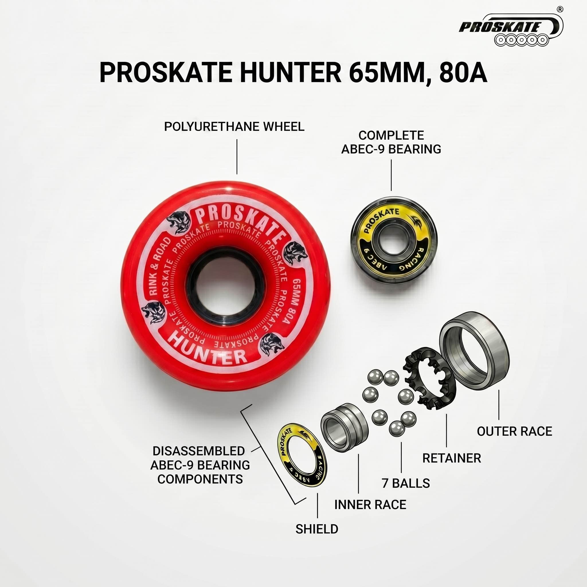PROSKATE HUNTER QUAD ROAD SKATE