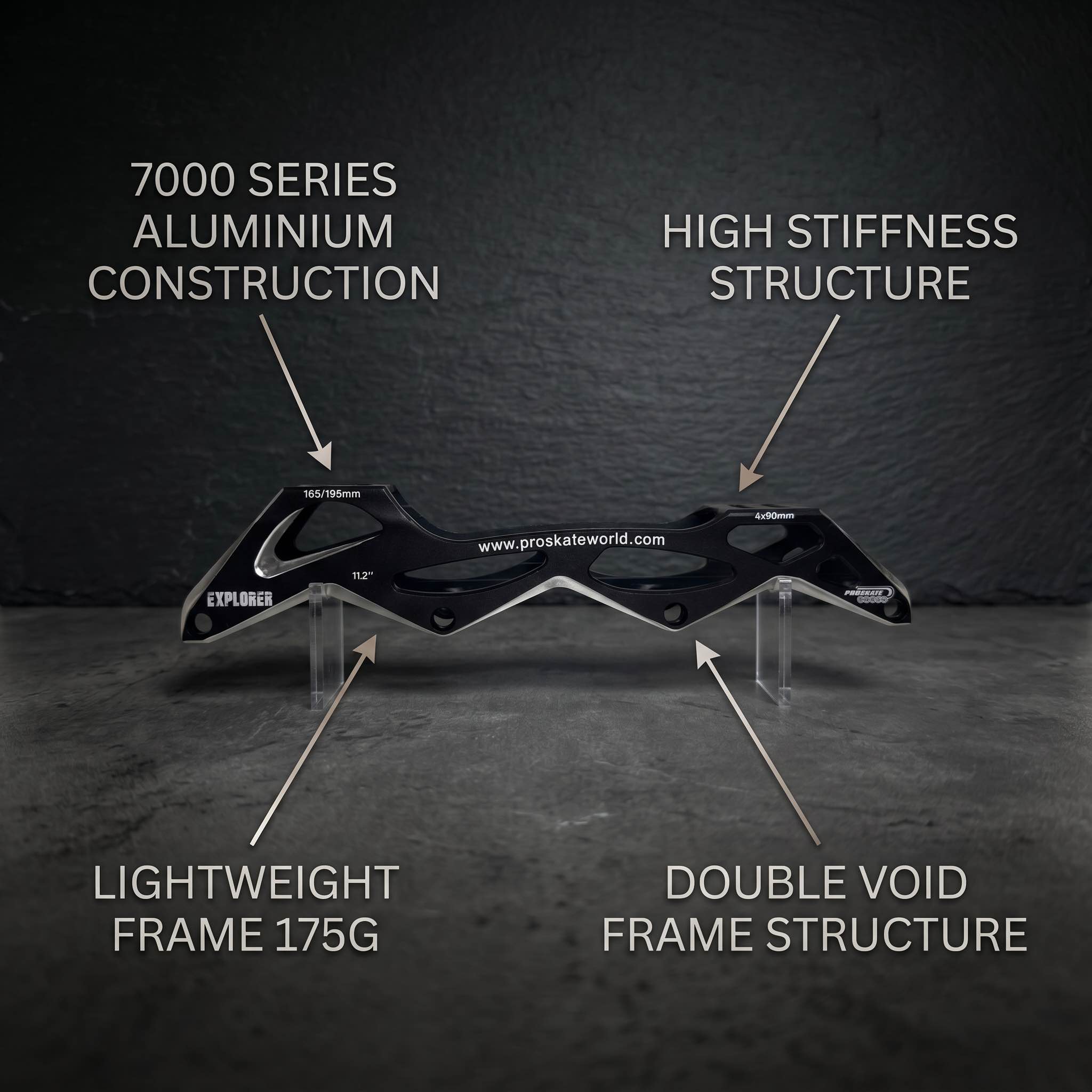 PROSKATE EXPLORER 4x90mm Inline Speed Skate Frame