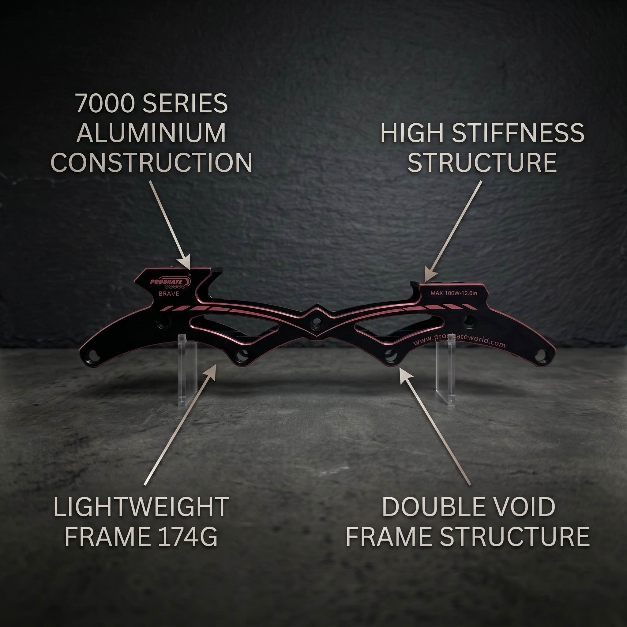PROSKATE BRAVE 4x100mm Inline Speed Skate Frame
