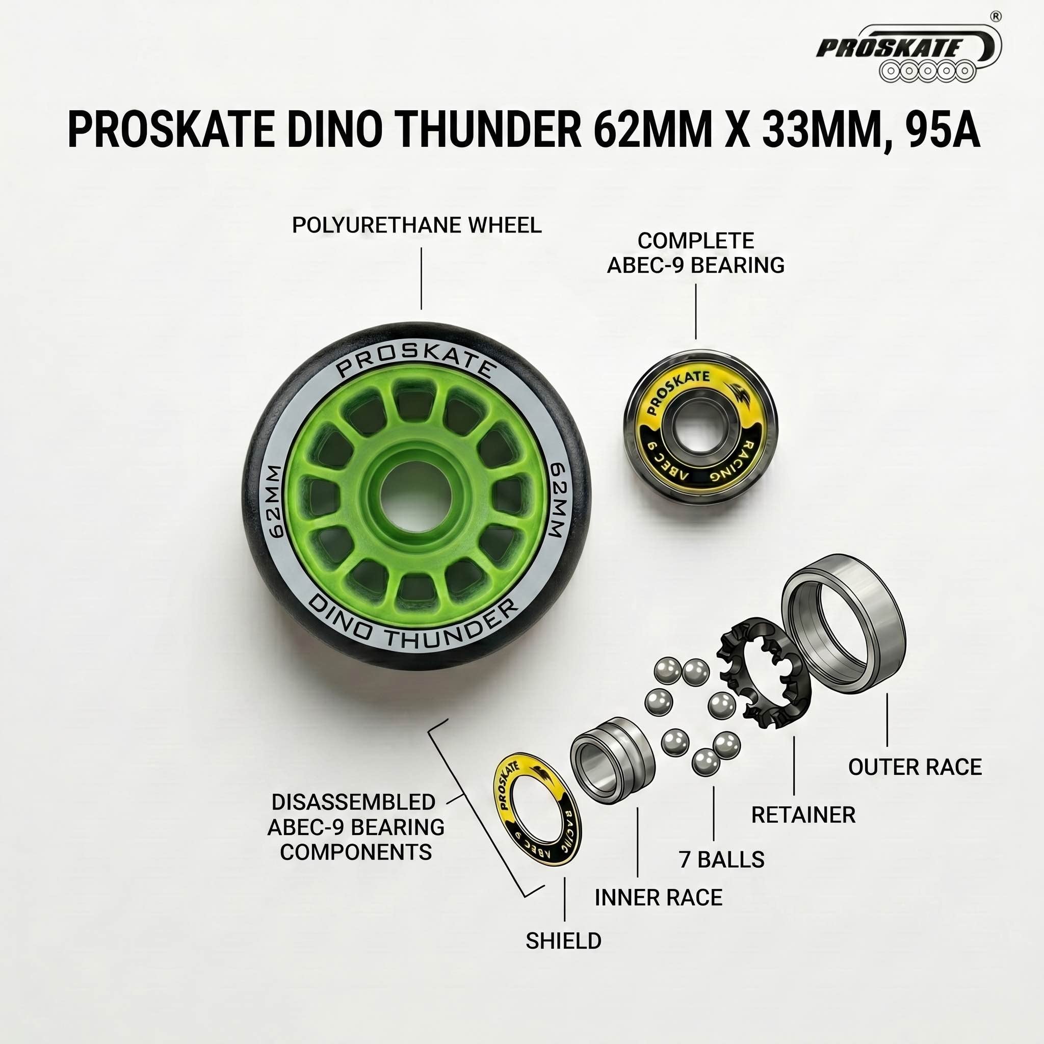 PROSKATE RHINO DINO THUNDER HOCKEY SKATE