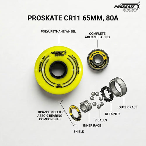 PROSKATE CR11 65mm Quad Road Skate