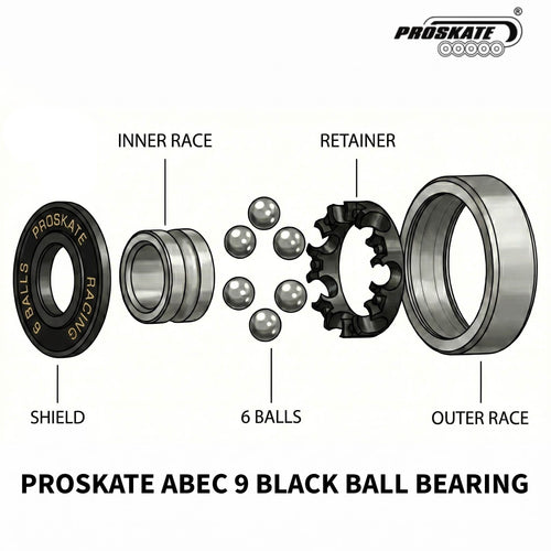PROSKATE ABEC 9 BLACK BALL BEARING