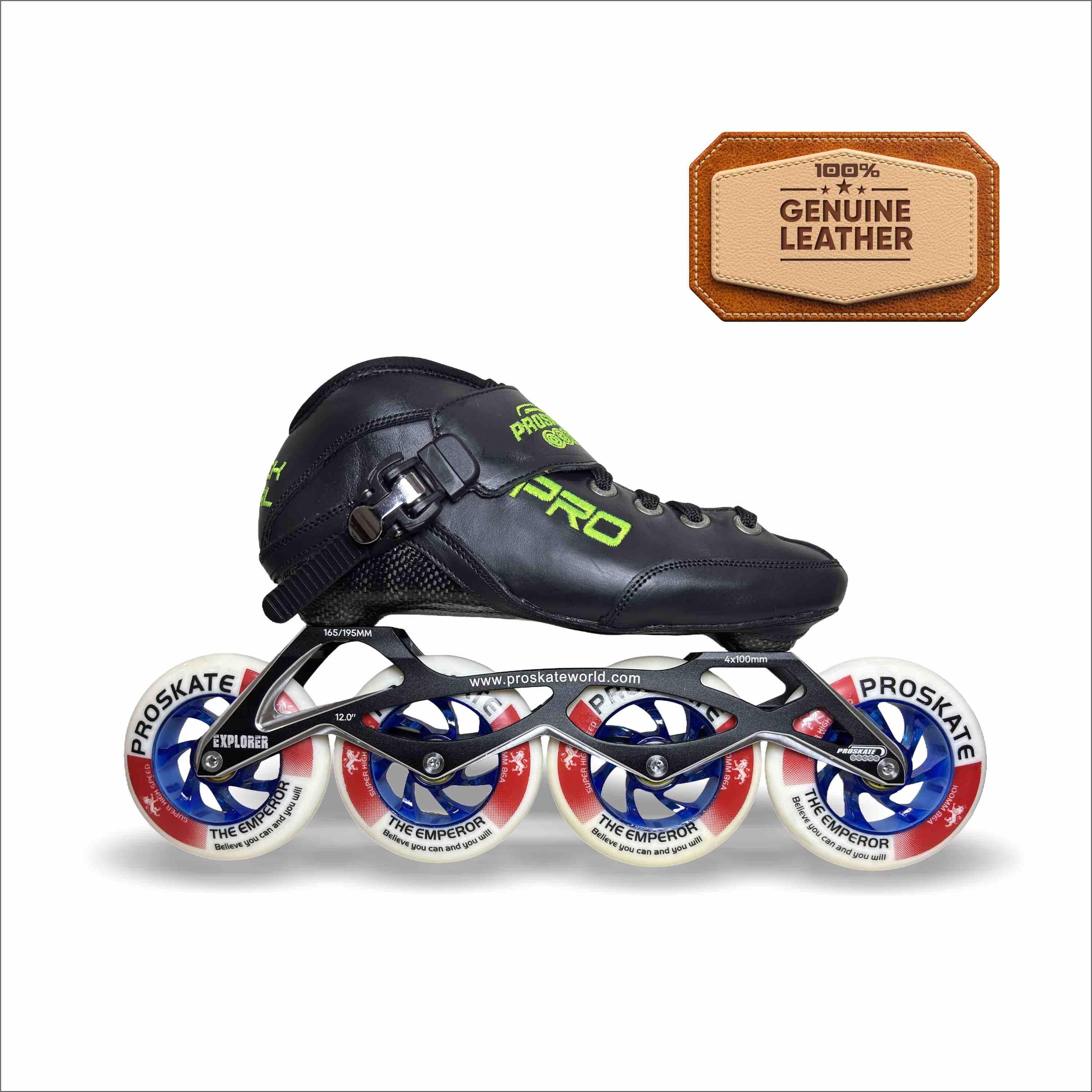 PROSKATE BLACK PEARL EXPLORER 4x100mm Inline Speed Skate