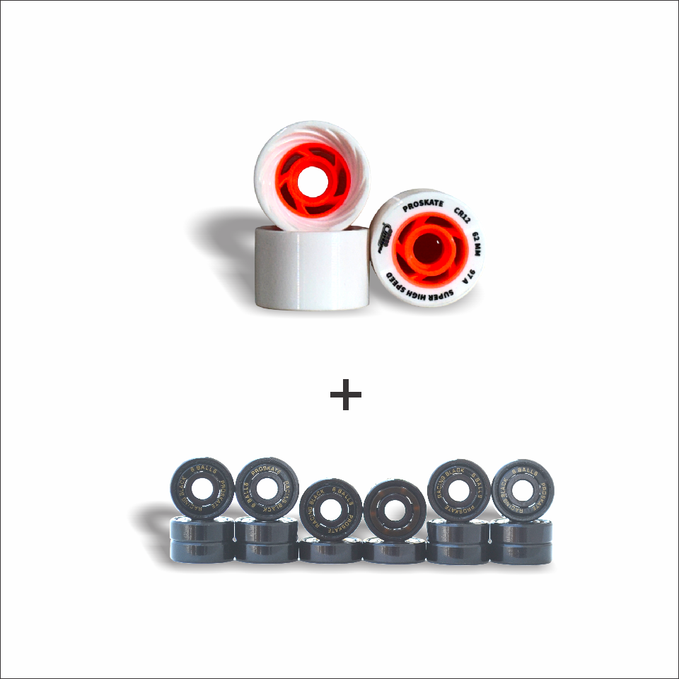 PROSKATE CR12 62mm Rink Skate Wheel With Bearing