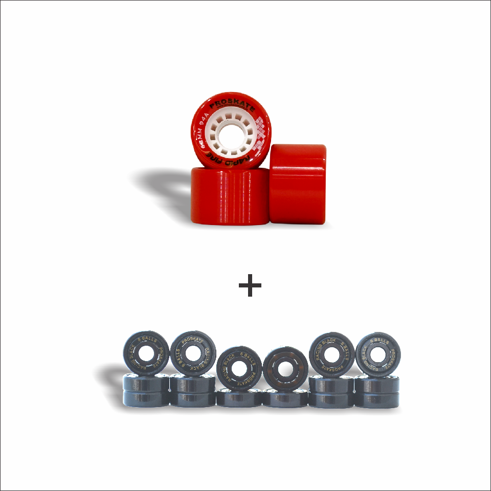 PROSKATE RAPID FIRE 62mm Rink Skate Wheel With Bearing