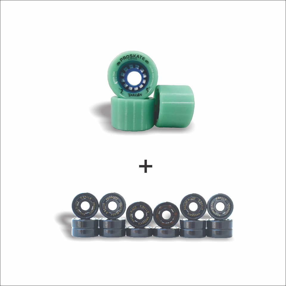 PROSKATE TARZAN 62mm Rink Skate Wheel With Bearing